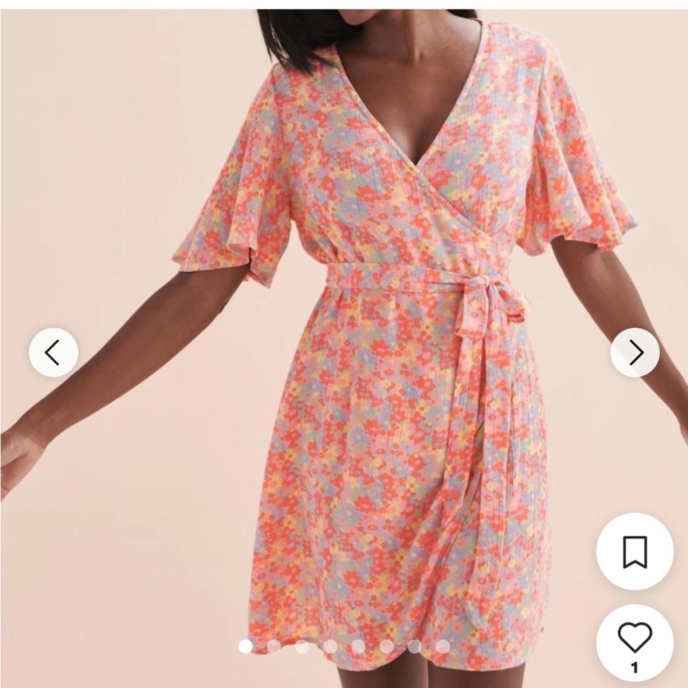 Billabong Pink Wrap Dress